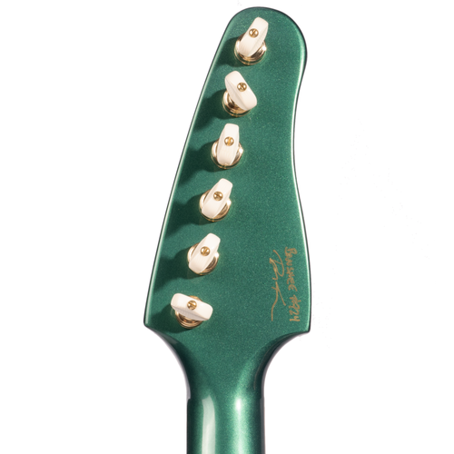 Kauer Banshee Standard Electric Guitar, Bigsby Vibrato, Rally Green Metallic w/MONO Gigbag