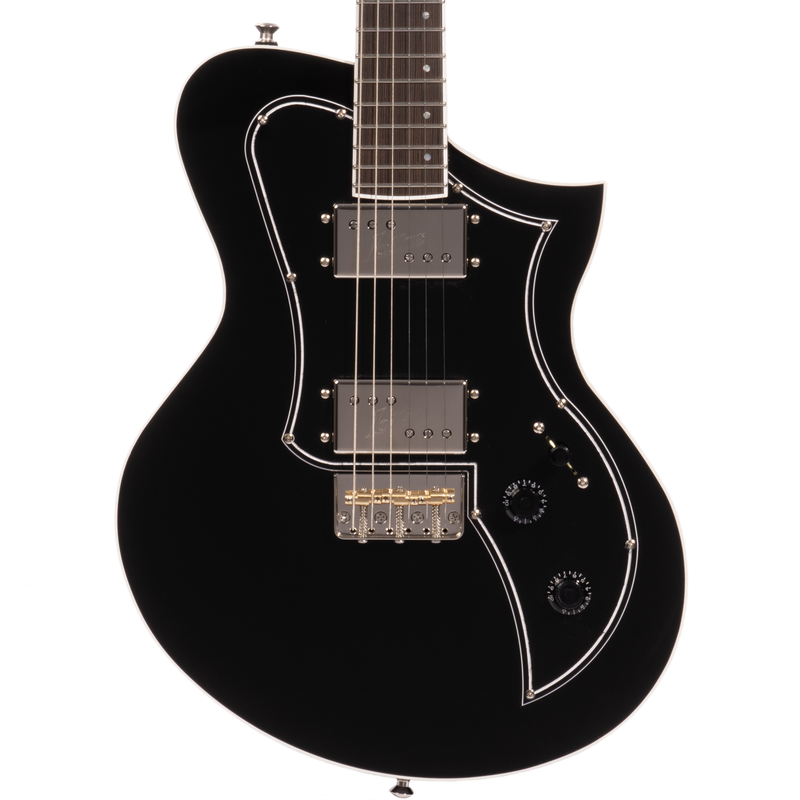 Kauer Korona Standard Electric Guitar, Descendant Half Tele Bridge, Boulevard Black