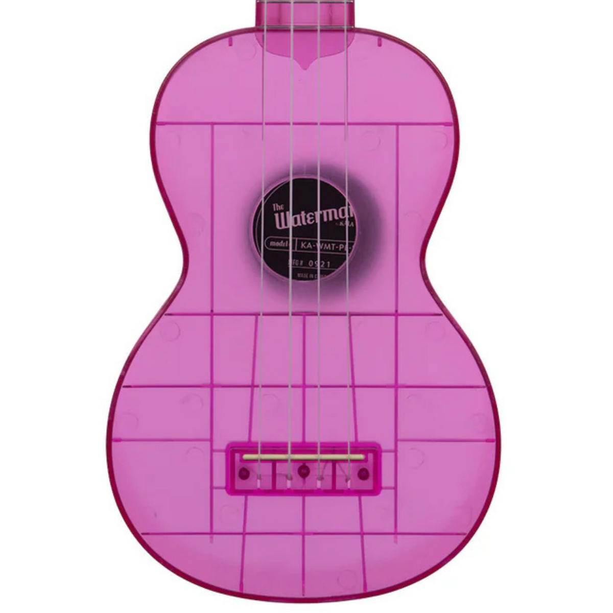 Kala Waterman Soprano Ukulele, Amethyst Purple Transparent