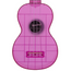 Kala Waterman Soprano Ukulele, Amethyst Purple Transparent