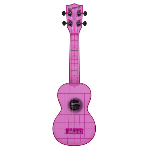 Kala Waterman Soprano Ukulele, Amethyst Purple Transparent