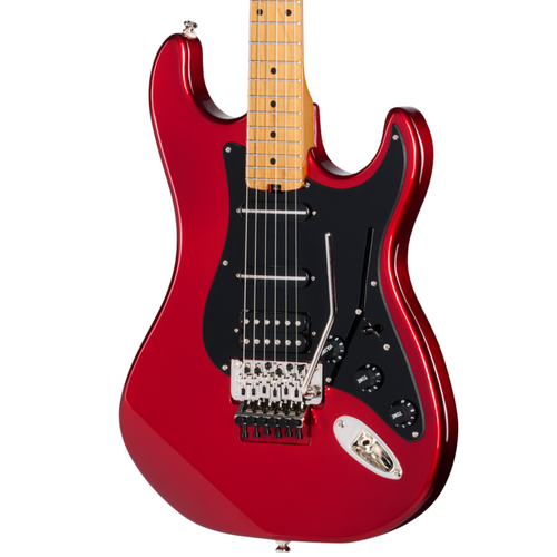 Kramer Pacer Deluxe Electric Guitar, Ruby Red Metallic w/ Premium Gig Bag