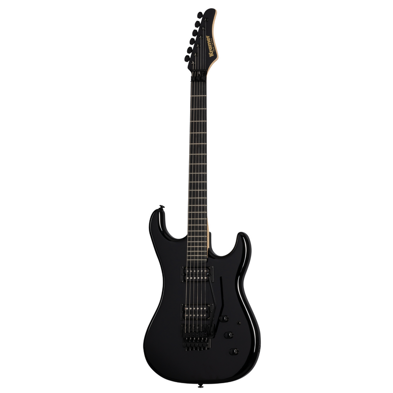 Kramer Pacer Carrera Electric Guitar, Ebony w/Premium Gigbag