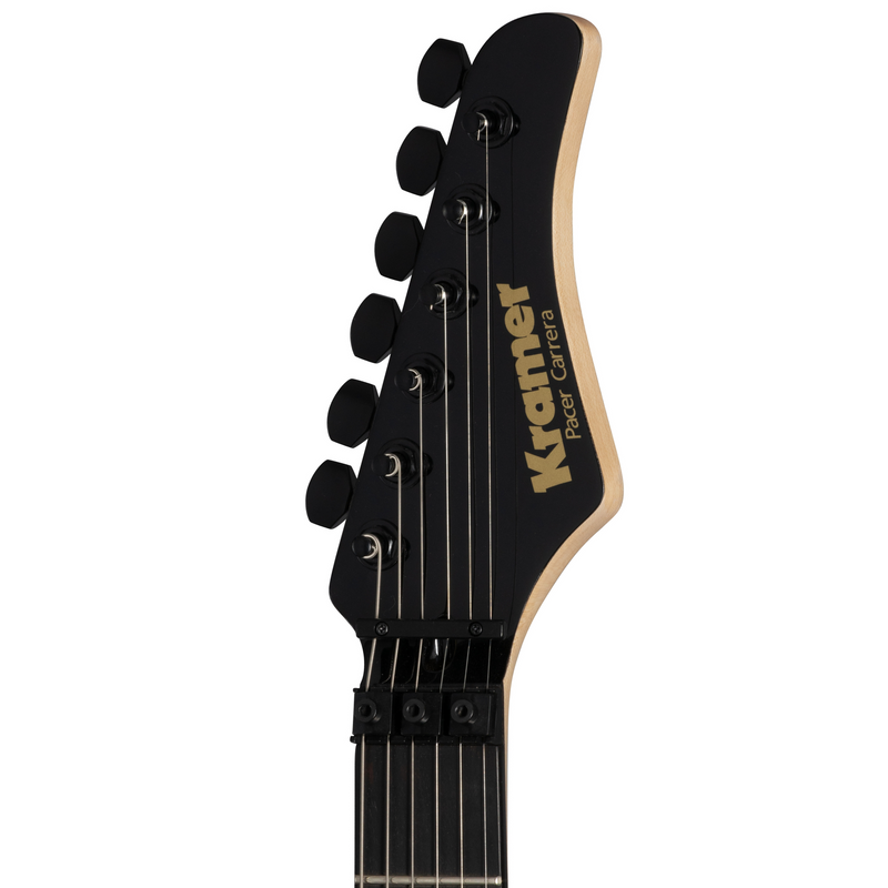 Kramer Pacer Carrera Electric Guitar, Ebony w/Premium Gigbag