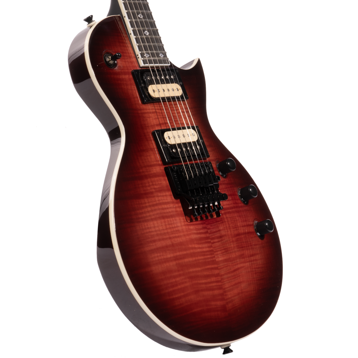 Kramer Assault Figured Electric Guitar, Magenta Perimeter w/ Premium Gigbag