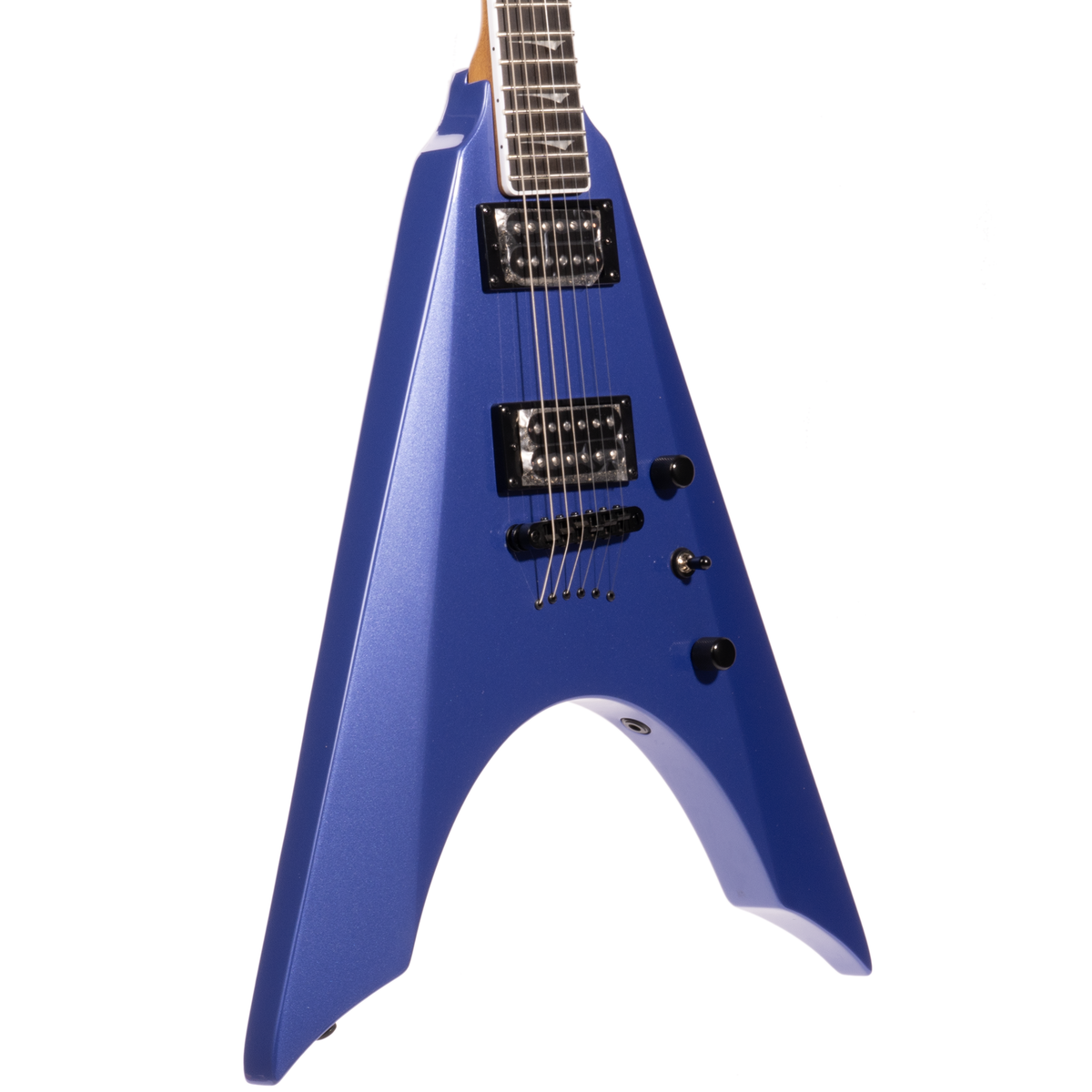 Kramer Nite-V Electric Guitar, Royal Blue Metallic w/Premium Gigbag