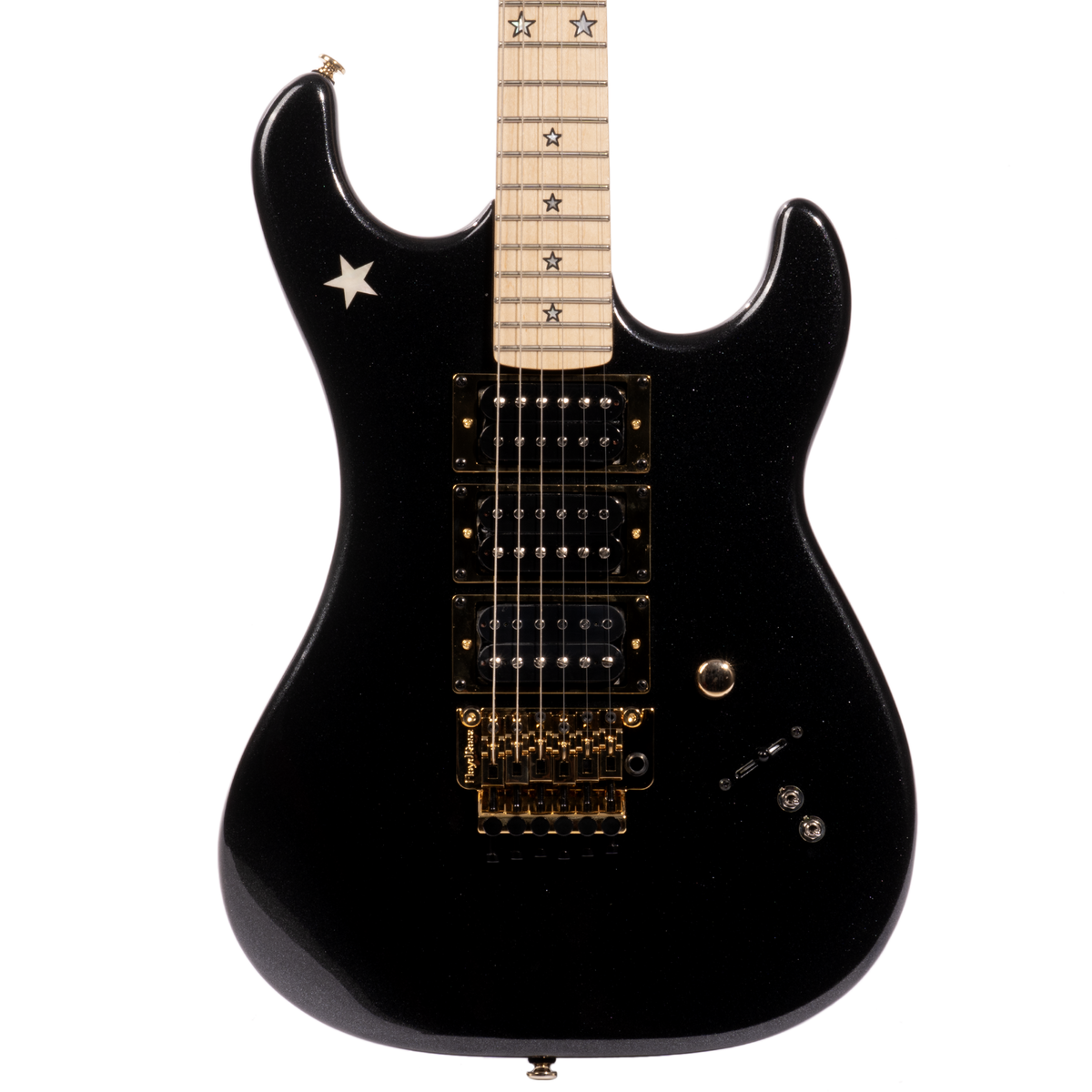 Kramer Jersey Star Electric Guitar, Black Pearl w/Premium Gigbag