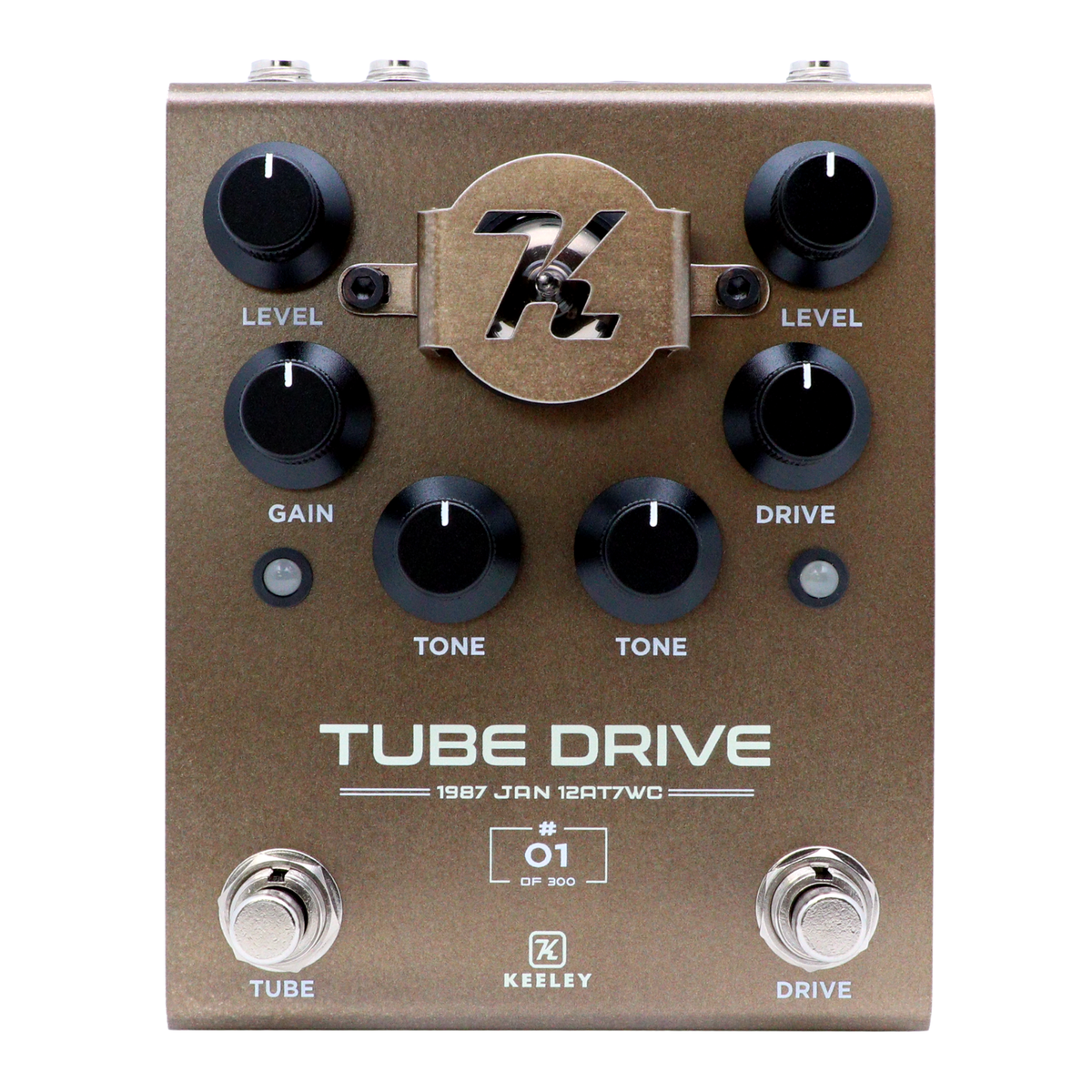 Keeley Electronics Limited 1987 12AT7WC Tube Drive Twin Triode Dual Overdrive Effect Pedal