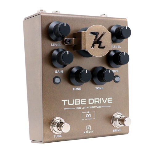 Keeley Electronics Limited 1987 12AT7WC Tube Drive Twin Triode Dual Overdrive Effect Pedal