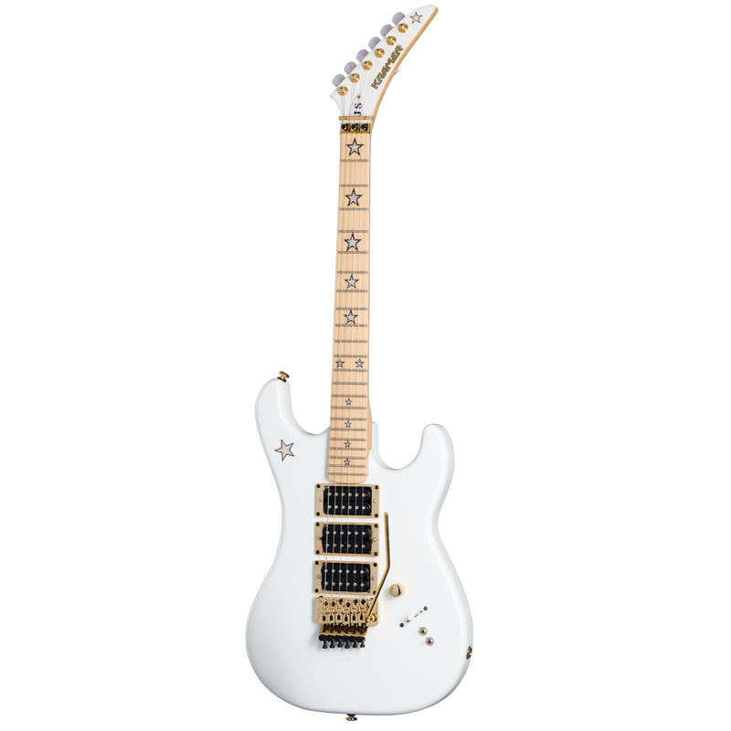 Kramer Jersey Star Electric Guitar, White Pearl w/Premium Gigbag