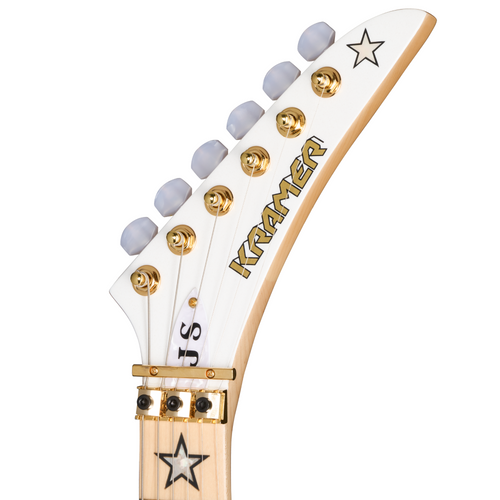 Kramer Jersey Star Electric Guitar, White Pearl w/Premium Gigbag