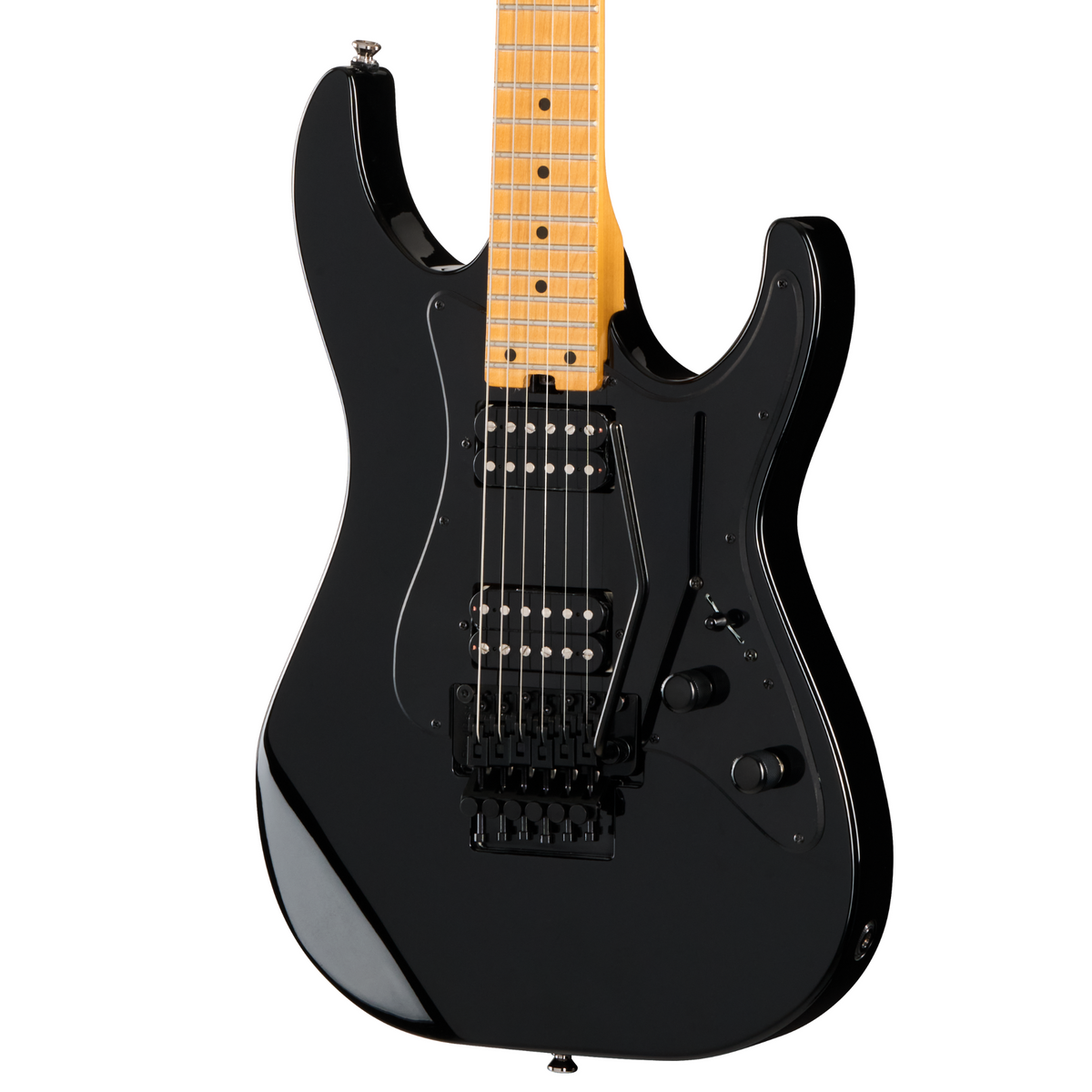 Kramer Volante HHFR Electric Guitar, Intruder Black w/ Premium Gig Bag