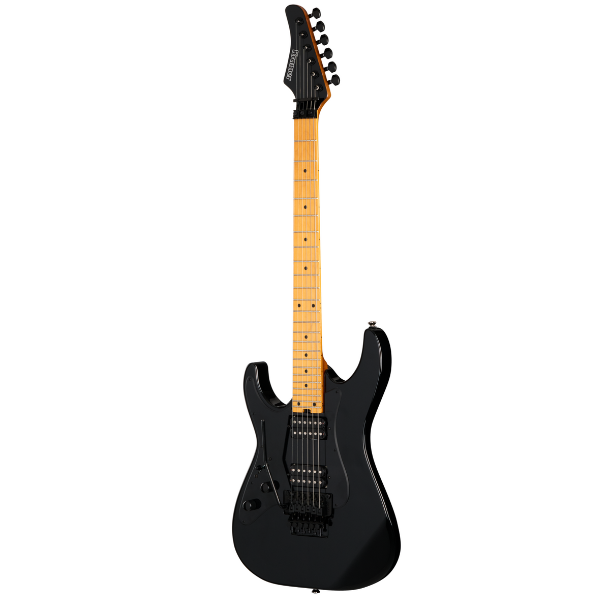 Kramer Volante HHFR Left-Handed Electric Guitar, Intruder Black w/ Premium Gig Bag
