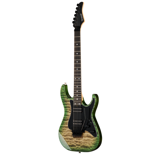 Kramer Volante Quilt HHFR Electric Guitar, Ultramarine Burst w/ Premium Gig Bag