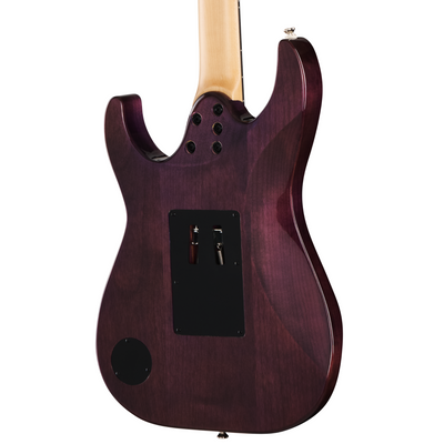 Kramer Volante Quilt HHFR Electric Guitar, Ultraviolet Burst w/ Premium Gig Bag