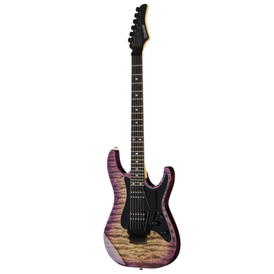 Kramer Volante Quilt HHFR Electric Guitar, Ultraviolet Burst w/ Premium Gig Bag