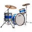 Ludwig Classic Maple Fab 3-Piece Shell Pack Drum Kit, Silver-Blue-Silver Triband