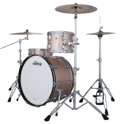 Ludwig Classic Maple Pro Beat 3-Piece Shell Pack, Champagne Sparkle