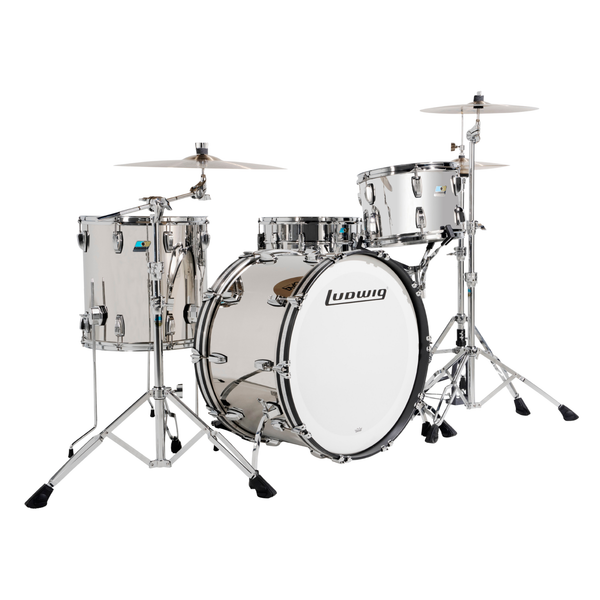 Ludwig Stainless Steel 50th Anniversary ProBeat 3-Piece Shell Pack