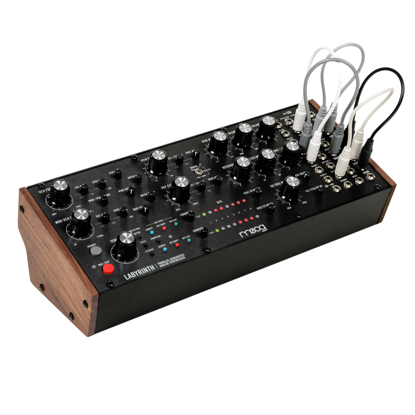 Modular Synthetizer Rig Moog Labyrinth Parallel Generative Analog Semi-Modular Synthesizer
