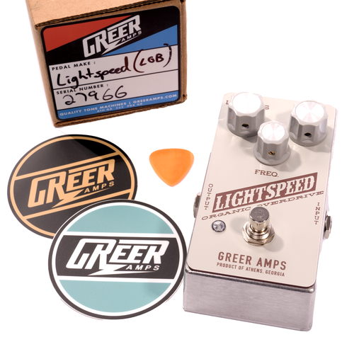 greer lightspeed pedal Greer Amps Lightspeed Organic Overdrive Russo Music Exclusive Light Gr