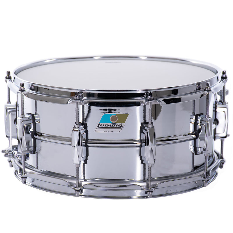 Ludwig B-Stock 6.5x14" Supraphonic Chrome Plated Aluminum Snare Drum, Imperial Lugs