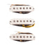 Lollar Strat Special Blonde Single Coil Pickup Set, Staggered, White Cover