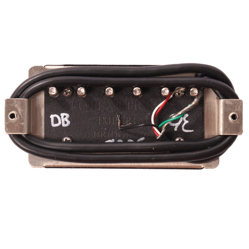 Lollar Imperial Humbucker Pickup, Bridge, Standard, 4 Conductor, Double Black