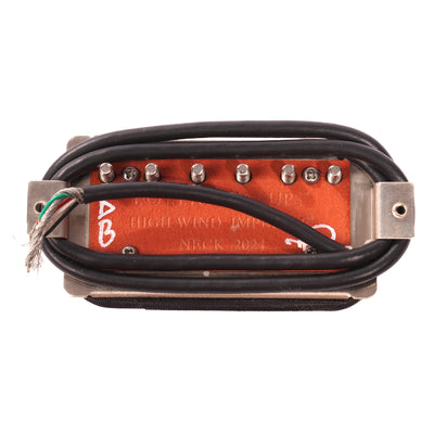 Lollar Imperial Humbucker Pickup, Neck, High Wind, 4 Conductor, Double Black