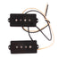 Lollar Precision Bass Split Single Coil Pickup, High Wind, Black Cover