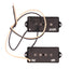 Lollar Precision Bass Split Single Coil Pickup, High Wind, Black Cover