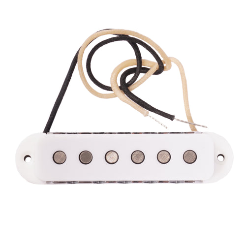 Lollar Bass VI Single Coil Pickup Set, White