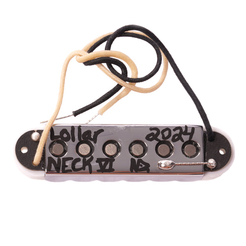 Lollar Bass VI Single Coil Pickup Set, White
