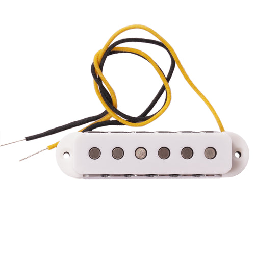 Lollar Bass VI Single Coil Pickup Set, White