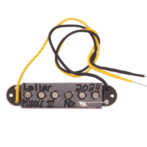Lollar Bass VI Single Coil Pickup Set, White