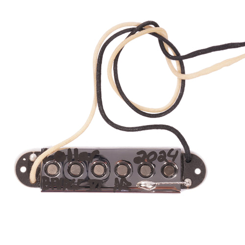 Lollar Bass VI Single Coil Pickup Set, White