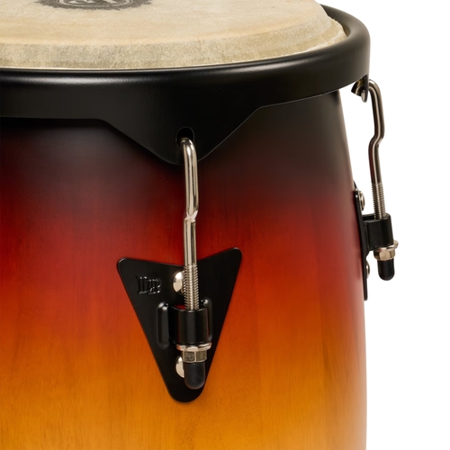 LP City II 10" and 11" Mango Wood Conga Set w/ Black Double Stand - Vintage Sunburst