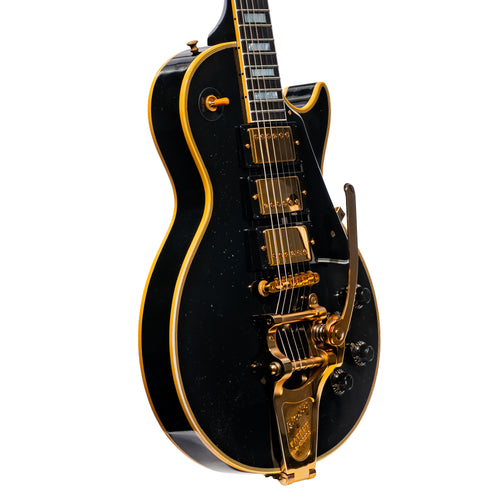 Gibson Custom Shop 1957 Les Paul Custom Reissue Electric Guitar, Murphy Lab Light Aged, Ebony