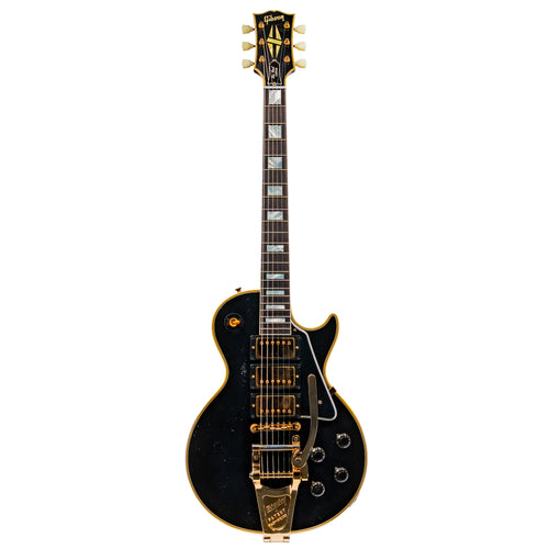 Gibson Custom Shop 1957 Les Paul Custom Reissue Electric Guitar, Murphy Lab Light Aged, Ebony