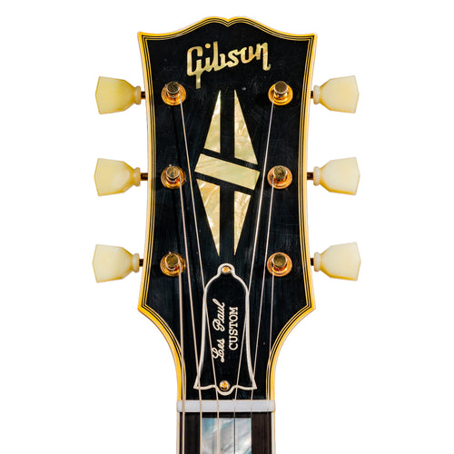 Gibson Custom Shop 1957 Les Paul Custom Reissue Electric Guitar, Murphy Lab Light Aged, Ebony