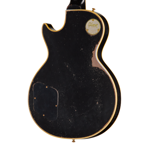 Gibson Custom Shop 1954 Les Paul Custom Reissue Staple Electric Guitar, Heavy Aged Ebony