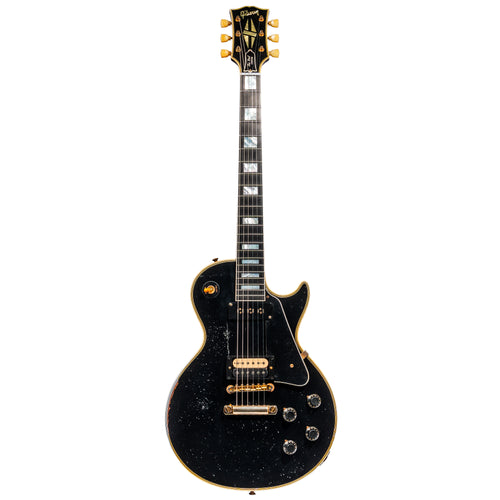 Gibson Custom Shop 1954 Les Paul Custom Reissue Staple Electric Guitar, Heavy Aged Ebony