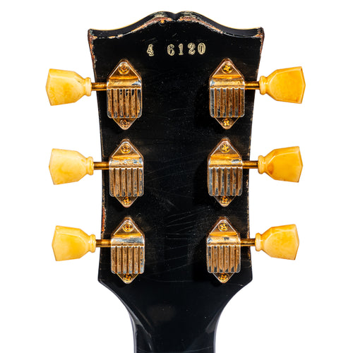 Gibson Custom Shop 1954 Les Paul Custom Reissue Staple Electric Guitar, Heavy Aged Ebony