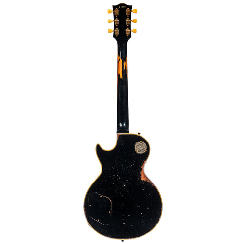 Gibson Custom Shop 1954 Les Paul Custom Reissue Staple Electric Guitar, Heavy Aged Ebony