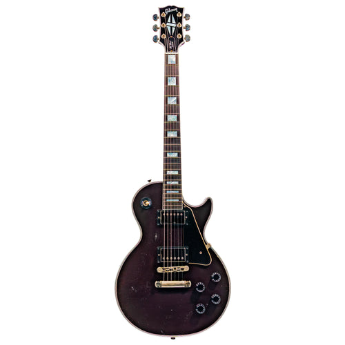Gibson Custom Shop Les Paul Custom Electric Guitar, Murphy Lab Heavy Aged, Oxblood
