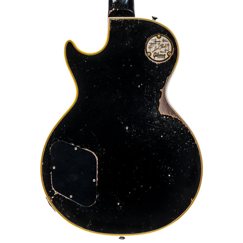 Gibson Custom Shop 1968 Les Paul Custom Reissue Electric Guitar, Heavy Aged Olive Drab Top
