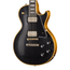 Gibson Custom Shop 1968 Les Paul Custom Reissue Electric Guitar, Light Aged Ebony Top/Gold Back