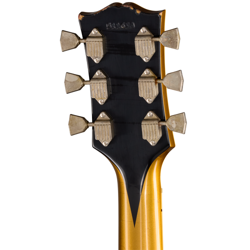 Gibson Custom Shop 1968 Les Paul Custom Reissue Electric Guitar, Light Aged Ebony Top/Gold Back