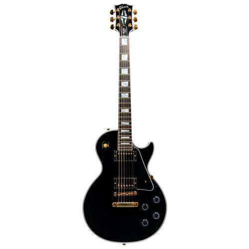 Gibson Custom Les Paul Electric Guitar, Ebony Fingerboard, Ebony Gloss Finish