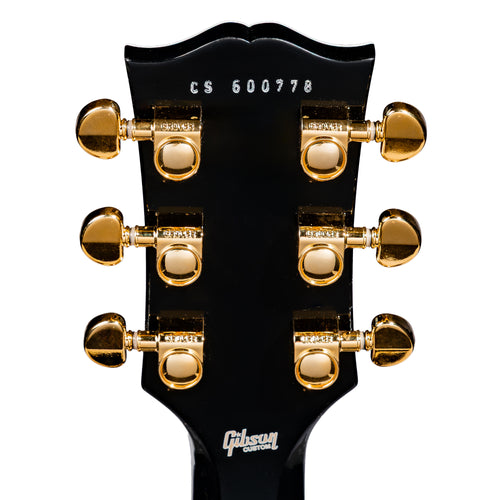 Gibson Custom Les Paul Electric Guitar, Ebony Fingerboard, Ebony Gloss Finish